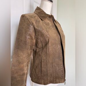 Vintage A.M.I “Flames” Leather Jacket